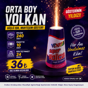 Düğün Girişi İçin Orta Boy Volkan